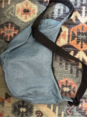 Denim baggu Crossbody Bag